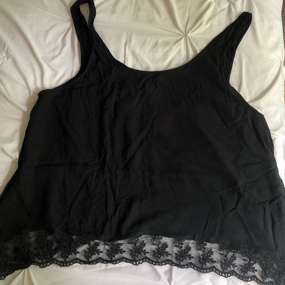 American Eagle Lace Crop Tank